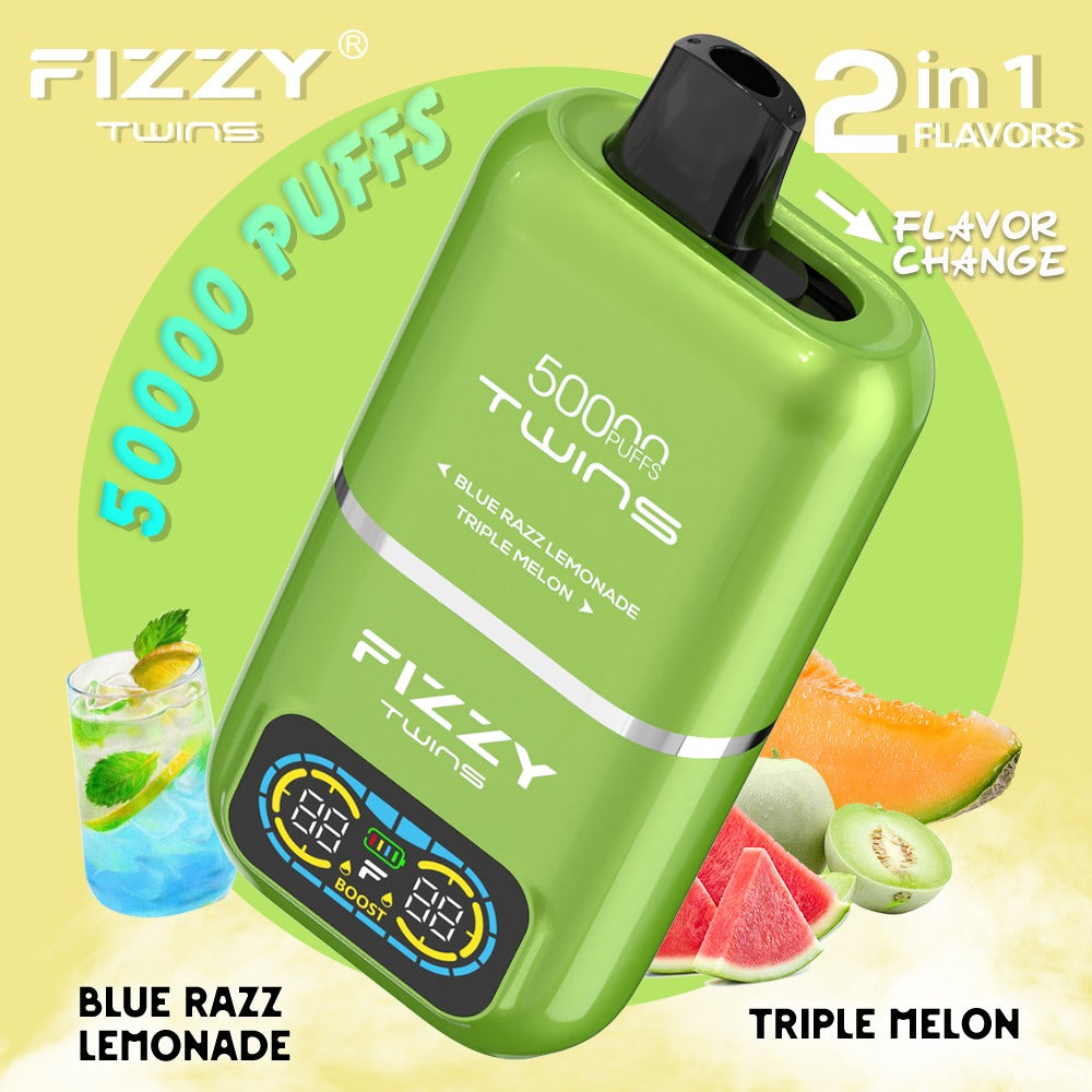 【Fizzyシリーズ代表作】Fizzy Twins 50K｜2フレーバー切替 ニコパフ N5%