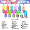 【人気モデル】Fizzy Max III 60K｜6IN1 フレーバー切替 ニコパフ N5%