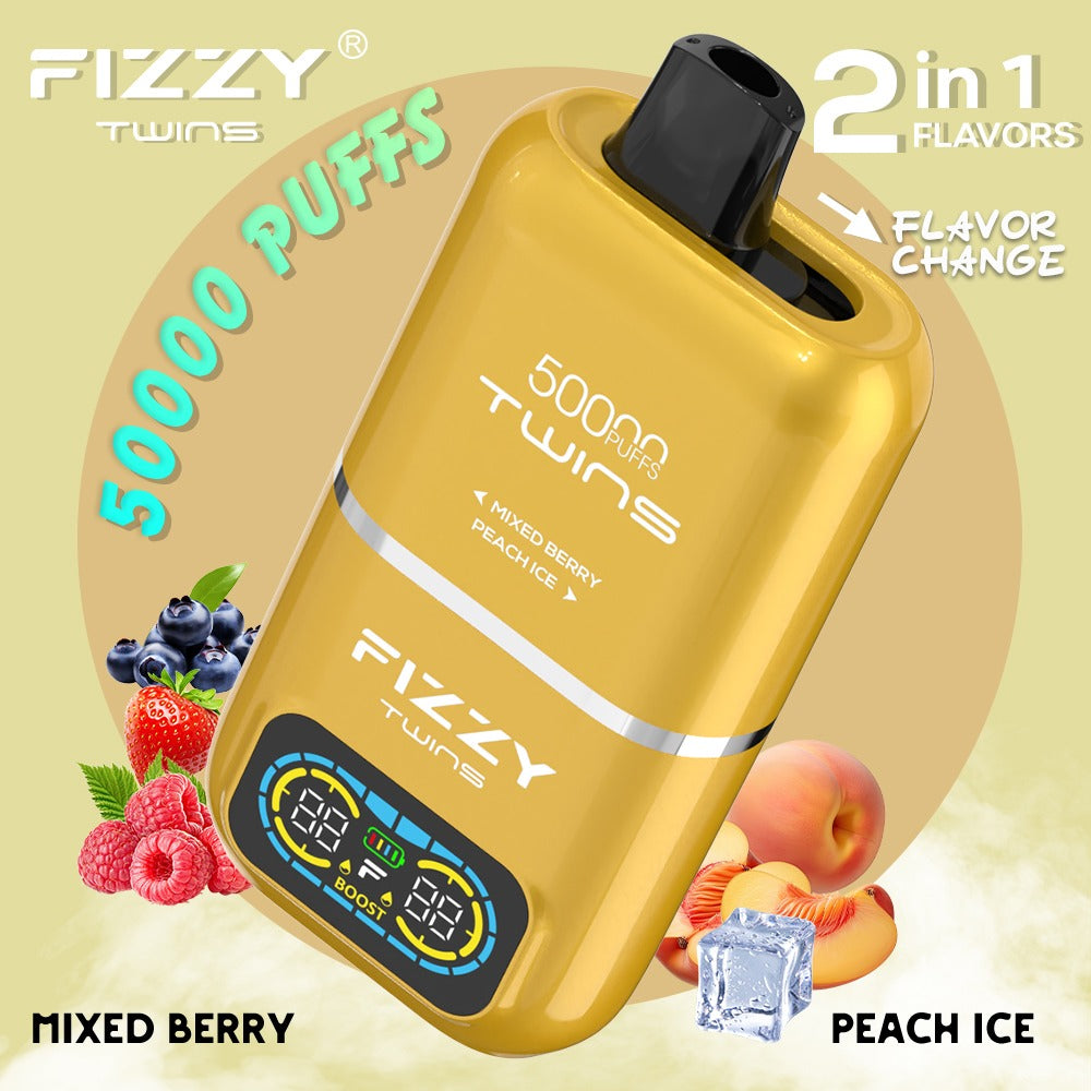 【Fizzyシリーズ代表作】Fizzy Twins 50K｜2フレーバー切替 ニコパフ N5%