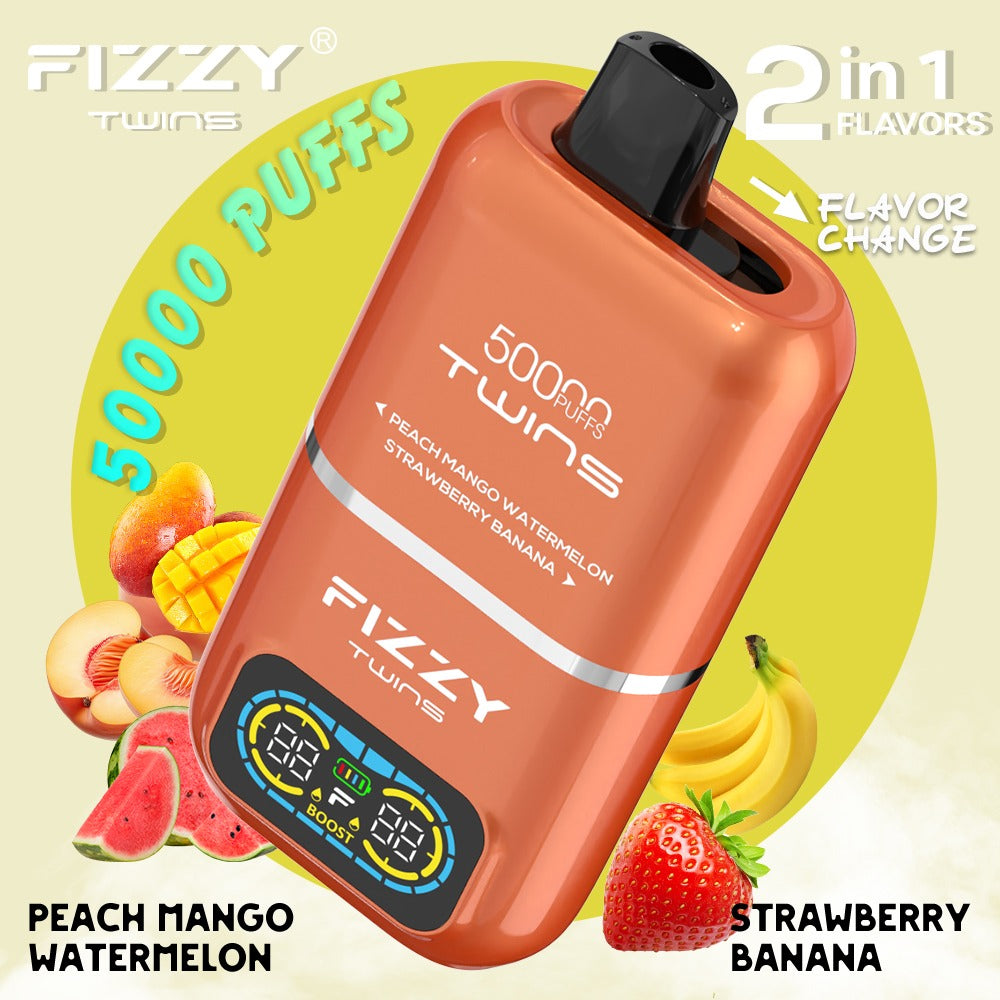【Fizzyシリーズ代表作】Fizzy Twins 50K｜2フレーバー切替 ニコパフ N5%