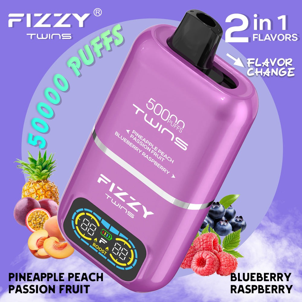 【Fizzyシリーズ代表作】Fizzy Twins 50K｜2フレーバー切替 ニコパフ N5%