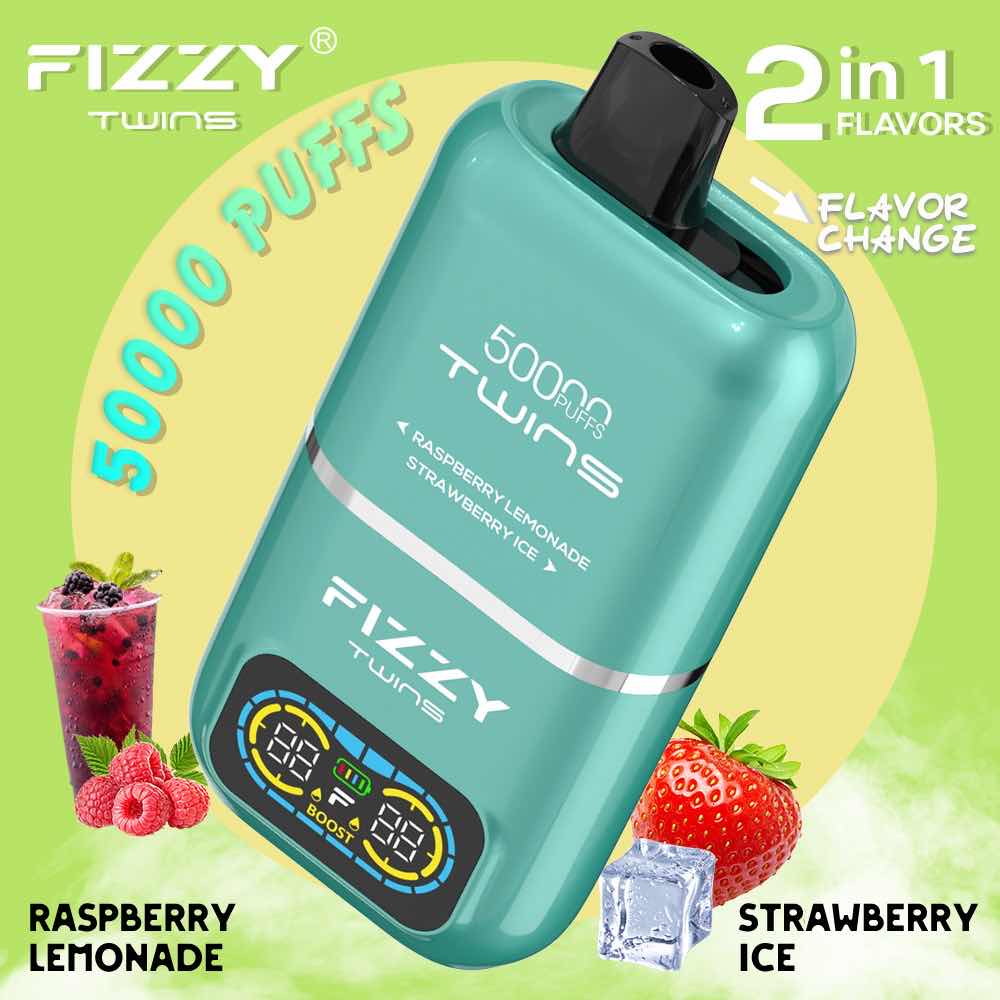 【Fizzyシリーズ代表作】Fizzy Twins 50K｜2フレーバー切替 ニコパフ N5%