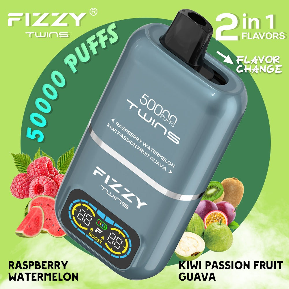 【Fizzyシリーズ代表作】Fizzy Twins 50K｜2フレーバー切替 ニコパフ N5%