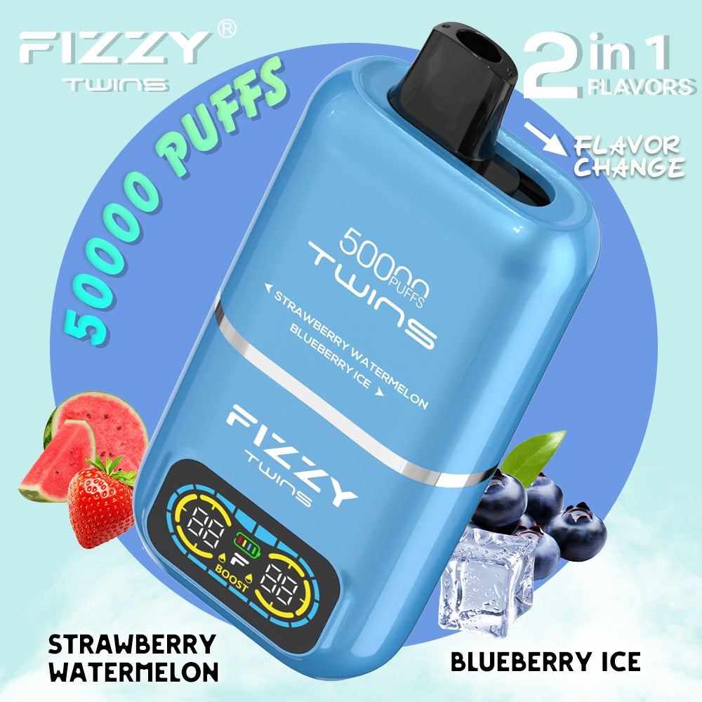 【Fizzyシリーズ代表作】Fizzy Twins 50K｜2フレーバー切替 ニコパフ N5%
