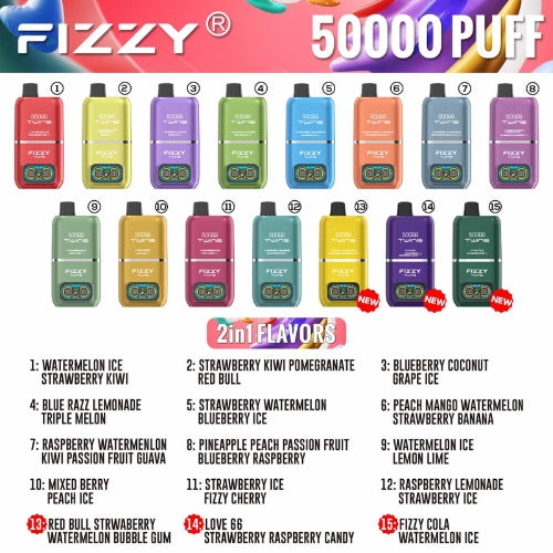 【Fizzyシリーズ代表作】Fizzy Twins 50K｜2フレーバー切替 ニコパフ N5%