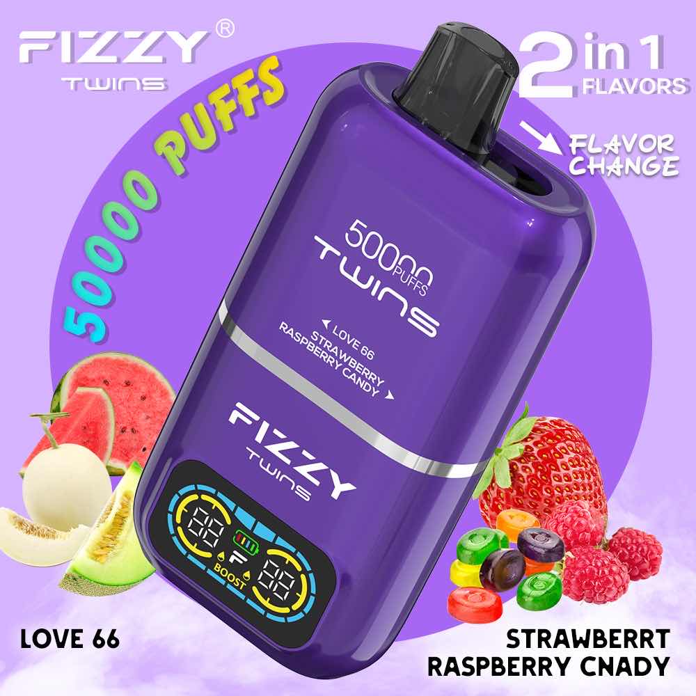 【Fizzyシリーズ代表作】Fizzy Twins 50K｜2フレーバー切替 ニコパフ N5%